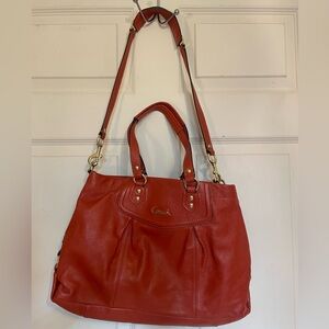 COACH ASHLEY LEATHER CARRYALL (COACH F19243)